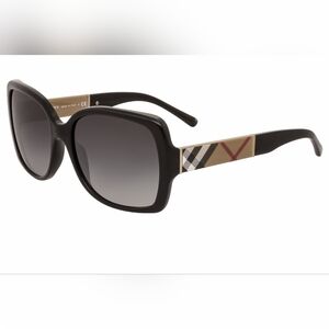 NWT, Burberry BE4160,  Black/Grey Gradient, Size58X17X135